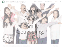 Tablet Screenshot of parentcoach.org